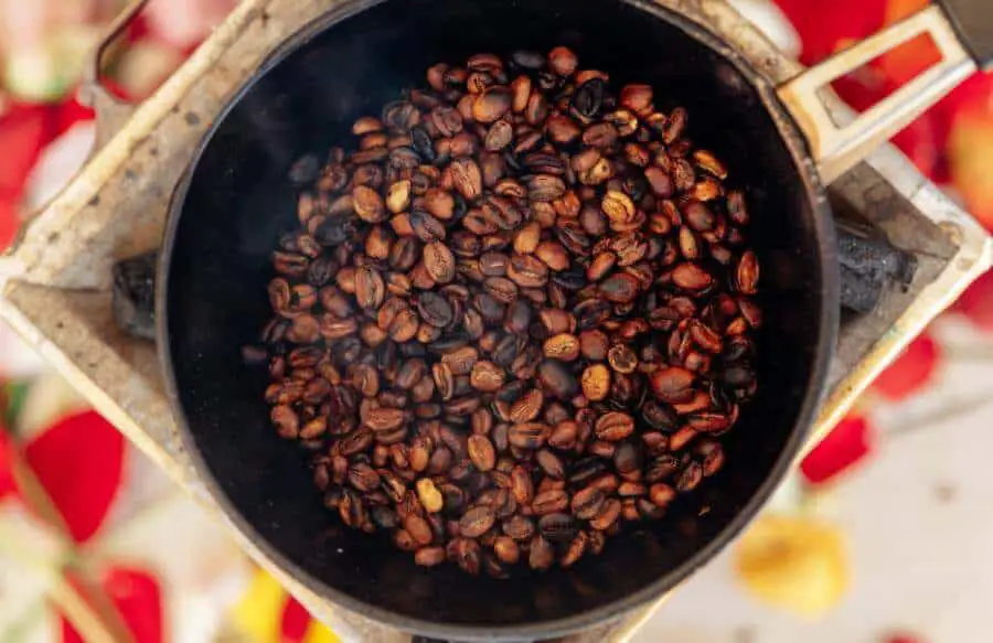 How to roast green coffee beans